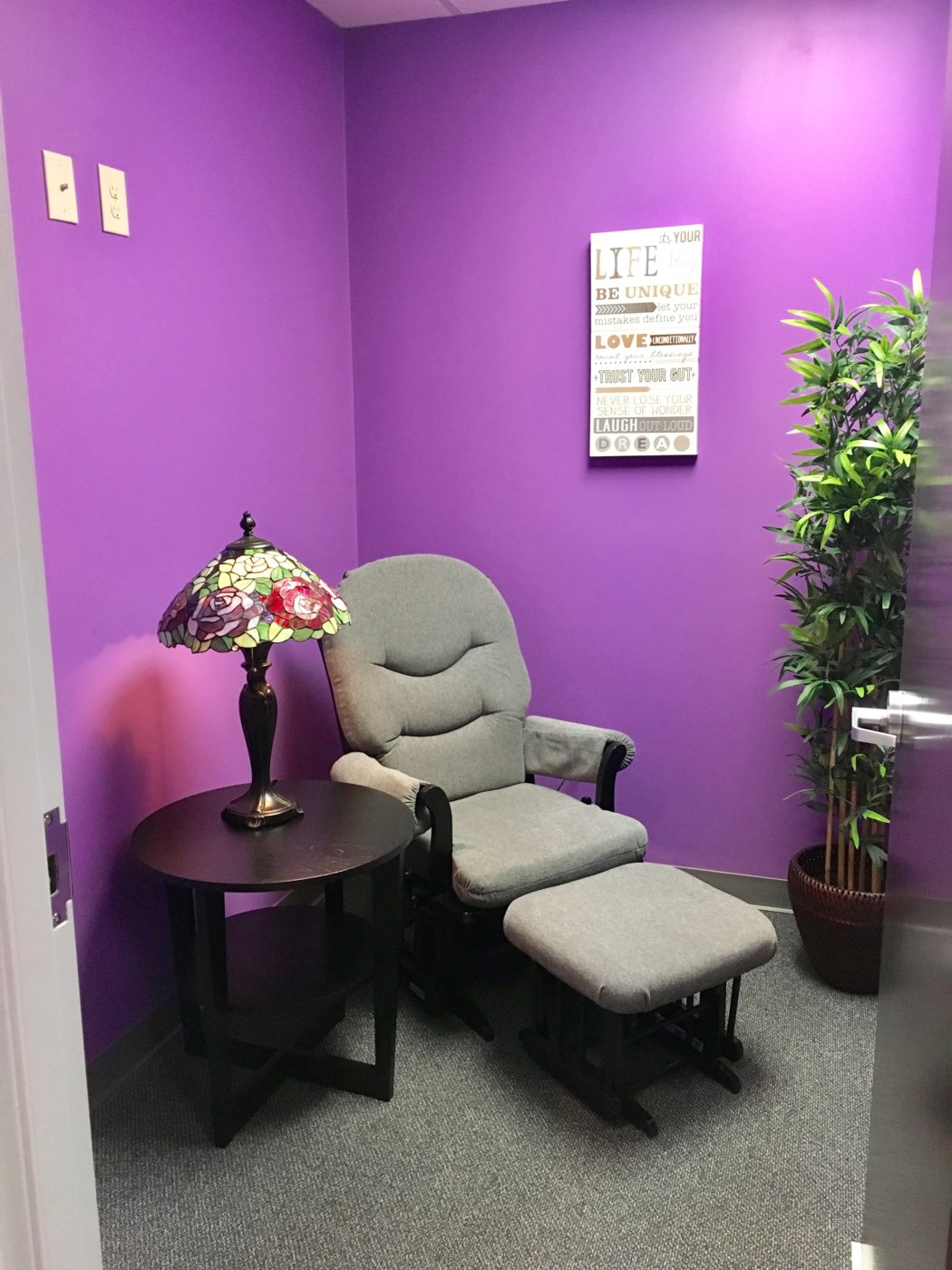 Colorful exam room at Premier Pediatric Associates