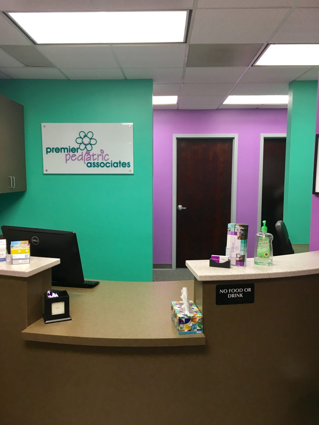 Premier Pediatric Associates reception desk